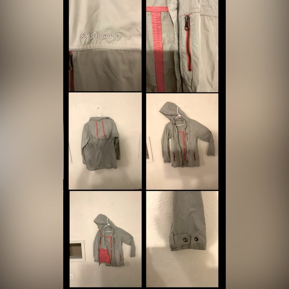 Columbia rain jacket get and red - Picture 1 of 1